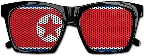 North Korea Flag Unisex Classic Full Rim Frame Sun Glasses