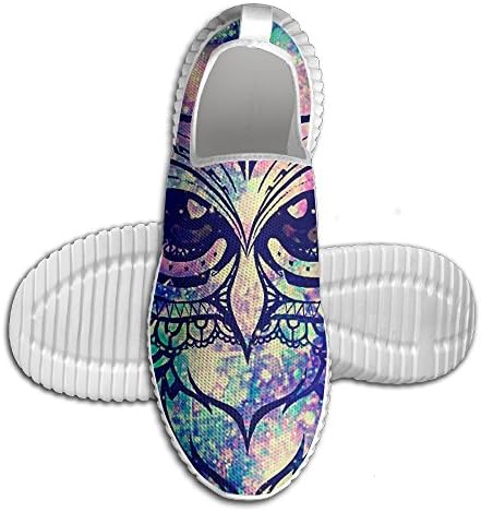 Man Owl Psychedelic Galaxy Lightweight Running Shoes Casual Running Trail Runner Sneakers For Men