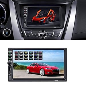 Autoradio Bluetooth 2 DIN Compatibile con Apple Carplay, Lettore MP5 7 Pollici Stereo Auto HD Touchscreen Supporta… - immagine 3