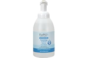 ForPro Professional Collection Alcohol-Free Foaming Instant Hand Sanitizer, Moisturizing, Dye and Fragrance Free Sanitizer, 20 Fl Oz