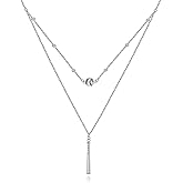 MONGAS Baseball Necklace 925 Sterling Silver Baseball Layered Necklace Baseball Jewelry Sports Gifts for Women Sports Players