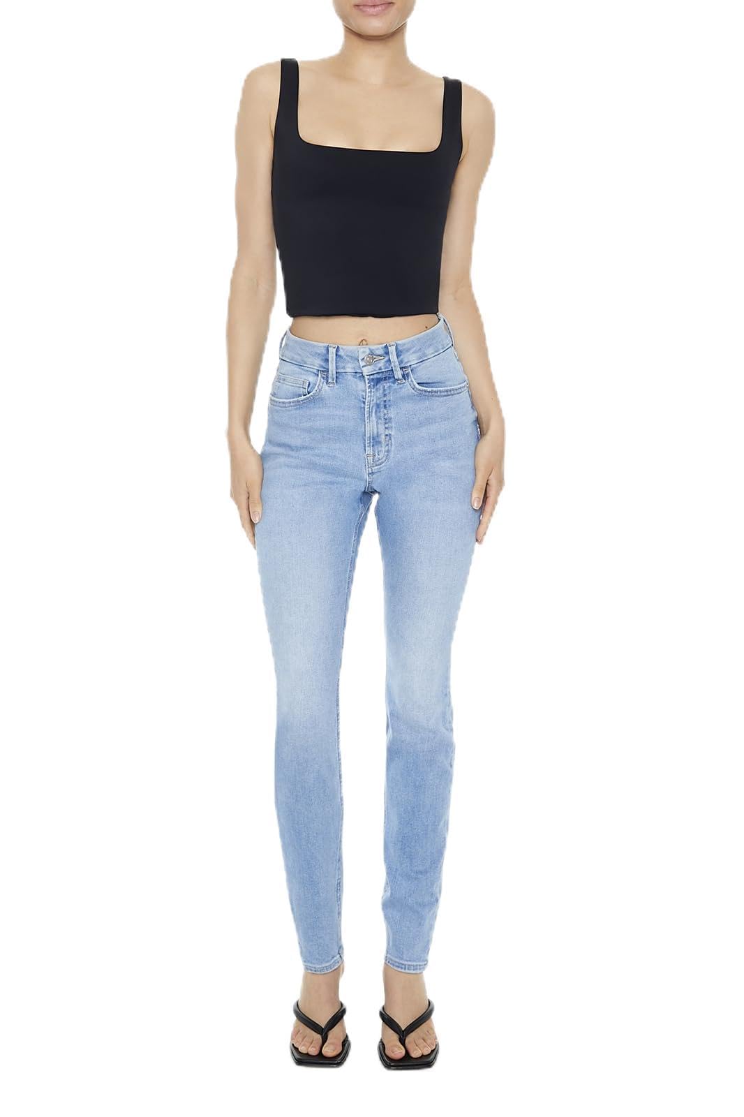 Photo 1 of Forever 21 Women's Curvy High-Rise Skinny Jeans, Light Denim, 25