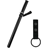 Hero's Pride Ballistic Baton Ring for Duty Belt, Tactical Nylon Straight Baton Holder, EDC Flashlight Case for Law Enforcement Officers, Universal Fit