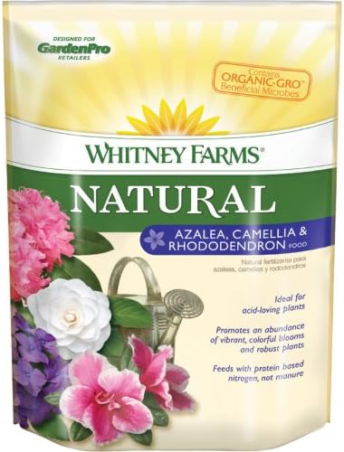 Whitney Farms 109115 Natural Azalea, Camellia and Rhododendron Food, 3-4-3, 4-Pound
