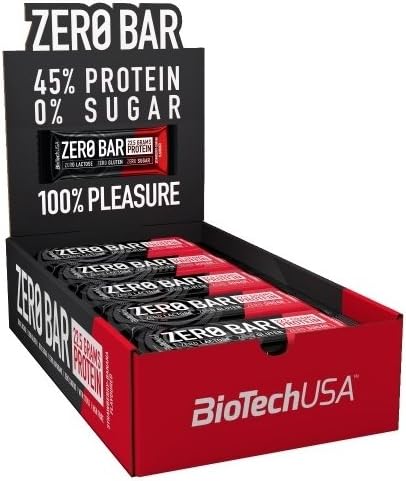 BioTechUSA Zero 20 Bars, Double Chocolate, 20 count (Pack of 1)