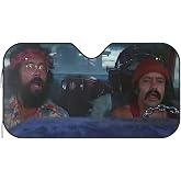 Funny Windshield Sun Shade for Car Sunshade for Car Windshield Covers Blocks UV Rays Automotive Interior Sun Protection 51 x 27.5 in
