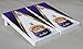 Victory Tailgate CROWN ROYAL PURPLE & WHITE CORNHOLE BOARDS GAME SET