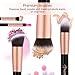 BESTOPE PRO Premium Synthetic Foundation Blending Face Powder Blush Concealers Eye Shadows Make Up Brushes Kit (Pink)