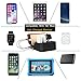 Watch and Cell Phone Airpods Charging Dock Holder, 6 Port Detachable Usb Desktop Quick Charge Station Organizer for Multiple Electronic Device Android, Apple, iwatch, iphone, ipad, Kindle Tablet