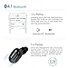 Lobkin Bluetooth Headsets,Mini Earbuds Smallest Wireless Headphones with Mic,In-Ear Earphones for Running - Black