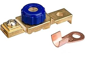 BAITHNA DC12V 80A Motorcycle Battery switches Cut Off Kill Terminal Anti-Leakage Disconnect Switches for Cars Boats Rv Trucks ATV UTV SUV Jet Ski (Blue)