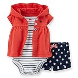 Carter's Baby Girls' 3 Piece 4th of July Short Set (Baby)