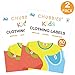 All Purpose No-Iron Kids Clothing Labels, Self-Stick Write-On Fabric Labels for Camp, School, Daycare, Nursing Care, Toys, Organizing, Washer & Dryer Safe, Pack of 160