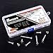 Rustark 210Pcs [#6 5/16'' to 1-1/2''] 304 Stainless Steel Flat Head Phillips Cross Wood Screw Drive Self-Drilling Screws Assortment Kit