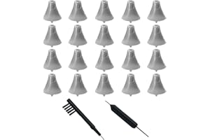 AIERTING 20 Pieces Click Sleeve Vented 2.0 Domes for Connexx/Siemens/Signia and Rexton RIC Hearing Aids with Cleaning Brush Tools and Carry Case (Extra Small)