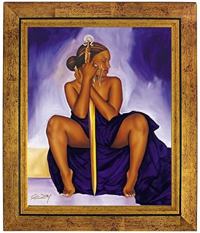 Omega Psi Phi Sweethearts by Gerald Ivey (10x8 inches, Gold Frame)