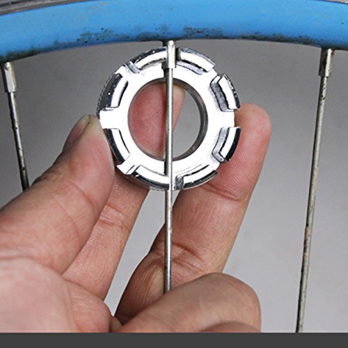 IZTOSS Bike Spoke Wrench Tool, 6 Sizes in One Bicycle Spoke Wrench