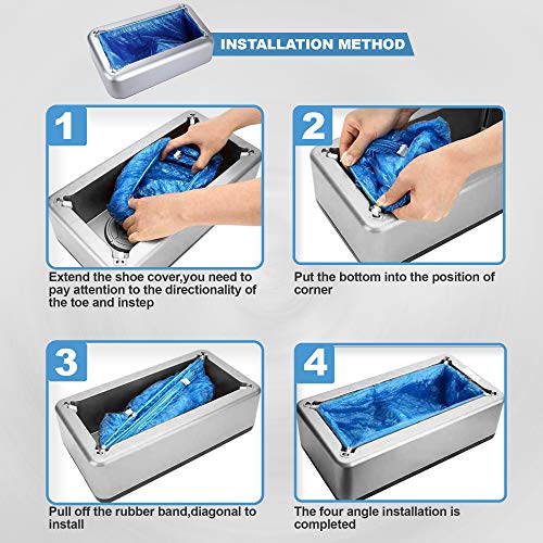 HealthFare Automatic Shoe Cover Dispenser, with 300 Shoe Covers Refill Included Pricepulse