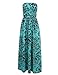 Leadingstar Women's Wrapped Chest Sexy Boho Style Maxi Long Dress (Green, S)
