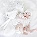 Amoureux Bebe Newborn Baby Cotton Bonnet Hat - Soft Tagless 100% Cotton Pointelle hat.