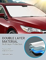 Proadsy 2024 Upgrade Front Windshield Sun Shade