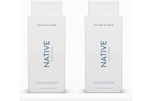 Native Body Wash Contains Naturally Derived Ingredients | For Women & Men, Sulfate, Paraben, & Dye Free Leaving Skin Soft and Hydrating | Sea Salt & Cedar 18 oz - 2 Pk
