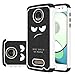 Moto Z Play Droid Case,LEEGU [Shock Absorption] Dual Layer Heavy Duty Protective Silicone Plastic Cover Case for Motorola Moto Z Play Droid - Don't Touch My Phone