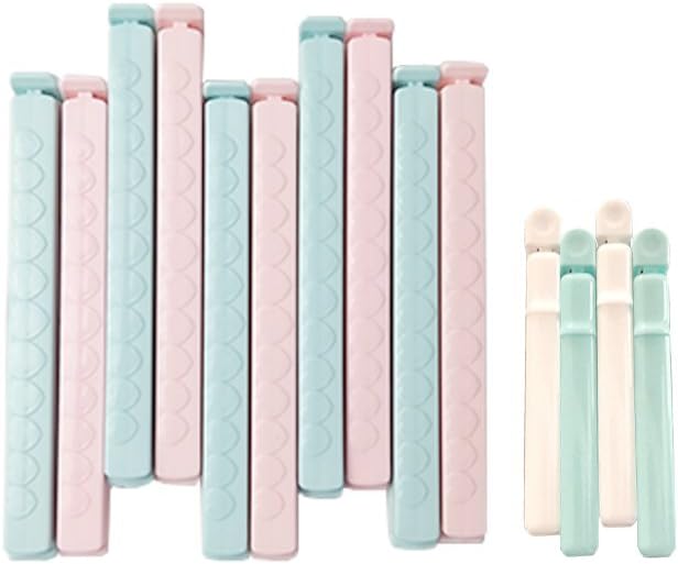 Food Bag Sealing Clips Fresh-Keeping Clamp Sealer for Kitchen 4.5inch 5.7inch 14PCS