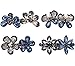 Ondder Gorgeous Barrette with French Clip Clasp, Beads and Crystals Hair Barrettes Hair Pins for Women, 4 Pieces