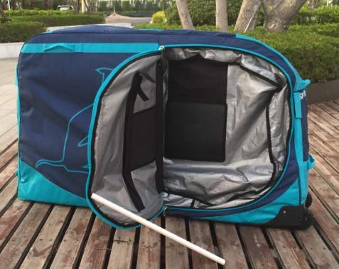 Speed Hound Bike Case for Air Travel | Freedom Padded Carrying Case Fits Most Road, Mountain & Triathlon Bikes | Heavy Duty Bike Bag with Extra Space for Cycling Accessories | 53 x 31 x 15 Inches