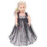 Wensltd Clearance! Doll Clothes for 18 Inch Dolls Pretty Lace Dress Fits American Girl Dolls (Black)