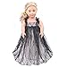 Wensltd Doll Clothes for 18 Inch Dolls Pretty Lace Dress Fits American Girl Dolls (Black)