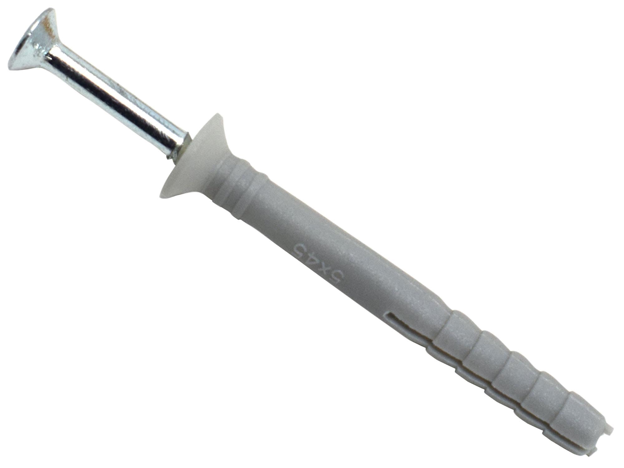 MasonMate MAMHF545 Nylon Hammer-in Fixing 5 45mm Box of 200, Grey