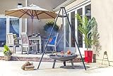 La Hacienda Tripod with BBQ Grill Adjustable Height Portable Black view 8