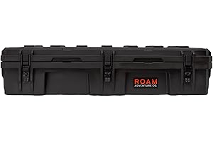 ROAM ADVENTURE CO. ROAM Rugged Cargo Box - Heavy Duty Roof-Mounted Storage Case, Lockable Waterproof Camping Gear Organizer, Truck Bed Storage Bin, Adventure Ready Overland Gear for Off-Road Travel