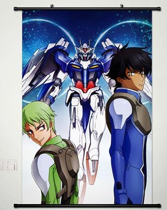 Wall Scroll Poster Fabric Painting For Anime Mobile Suit Gundam 00 Setsuna F Seiei & Ribbons Almark 036 L