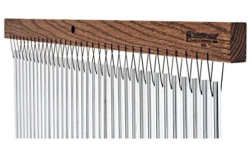 TreeWorks Chimes U.S.A. Large Single Row, 35-Bar Wind Chime made from Tennessee Black Walnut wood (VIDEO) (TRE35)