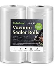 [2020 LATEST]Vacuum Sealer Bags for Foodï¼Œ8inx50 Rolls 2 Pack,XinBaoLong Food Saver Bags Rolls,Commercial Grade, Heavy Duty, BPA Free,Great for Vac Storage.Total 100 Feet!!!