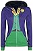 DC Comics Harley Quinn Joker Juniors Reversible Hoodie (XX-Large)