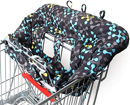 Grandnessry Baby Shopping Cart Cover, High Chair Cover Full Safety Harness Protective Cushion Universal Fit Foldable And Washable For Baby Toddlers Children