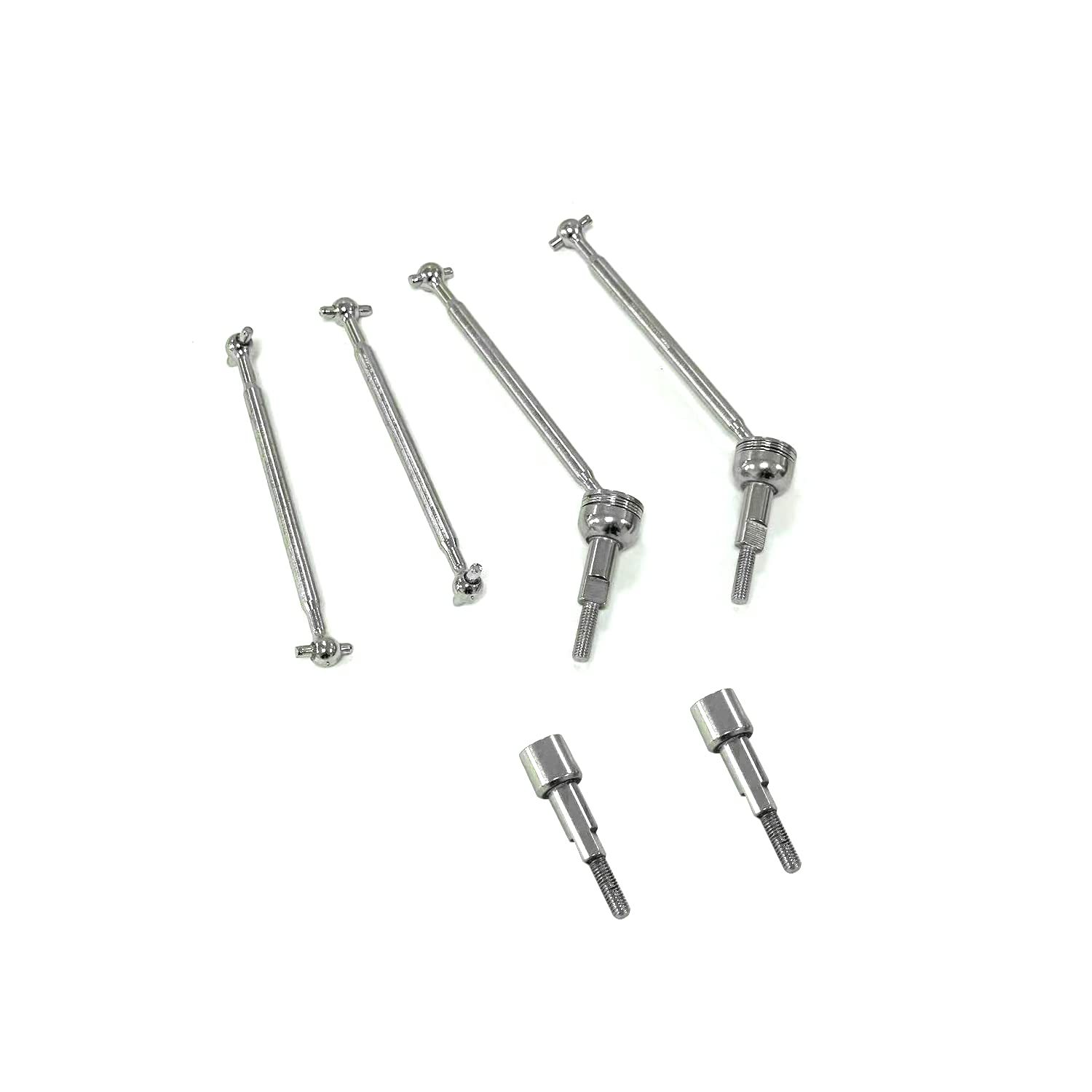 AMORIL Front/Rear Dog Bones, 4PCS Metal Differential Cup,Front/Rear Dog Bone for RC Car 1:14 Replacement Accessories