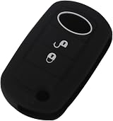 Happyit Black Silicone Car Key Fob Case Cover for Land Rover LR3 Discovery Sport view 1