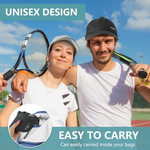 2 Pcs Baseball Cap Herren Damen, Schnelltrocknend Basecap Running Cap mit Reflektierende Krempe Unisex, Leichte Schildmütze Verstellbar Draußen Kappen Sonnenhut Golff Tennis Cappy Sommer Caps