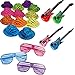Rock Star Party Favor Pack Includes Hats, Glasses, and Inflatable Instruments for 12 Guests
