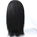 JYL Hair Italian Yaki 360 Silk Top Lace Frontal Wig Pre Plucked Bleached Knots 150% Density Human Hair Wigs For Women 360 Silk Base Wigs with Baby Hair(14