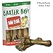 Baxter Boy Premium Grade Roasted Meaty Beef Shin Bone Dog Treats (3 Pack) – 8” Long Lasting All Natural Gourmet & Healthy Dog Bone Treat Chews – Tasty Smoked Beef Flavor