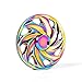 Opard Tri Rainbow Fidget Spinner R188 Central Bearing Colorful for Child and Adult (Zinc Alloy Whirlwind)