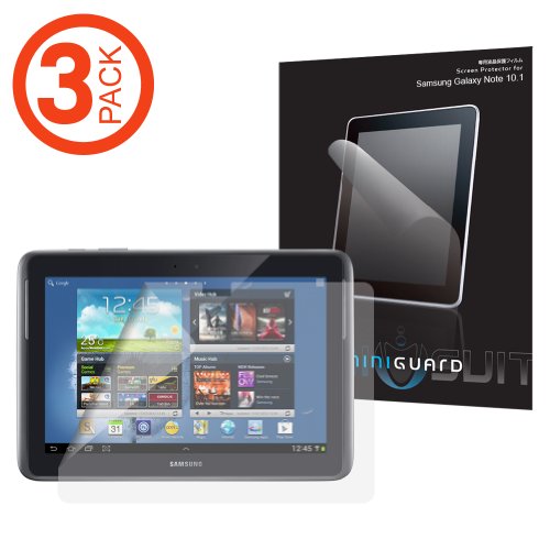 MiniGuard HD Screen Protector for Samsung Galaxy Note 10.1 (3x Pack, N8000)