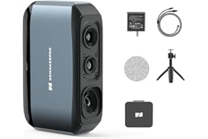 3DMakerpro 3D Scanner Moose, Medium-Format 3D Scanners for Printing, Blue Led Light Source, Up to 0.03mm Accuracy, 24-Bit Full-Color Scanning