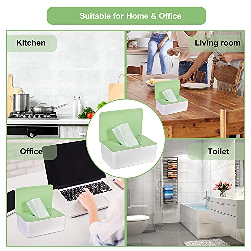 Umtiti Diaper Wipes Dispenser with Lid and Baby Wipes Dispenser Pouch